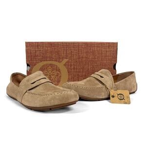 Born Women's Melinda Penny Loafers Sz 10 New $109 Taupe Suede Flat Slip-On Tan